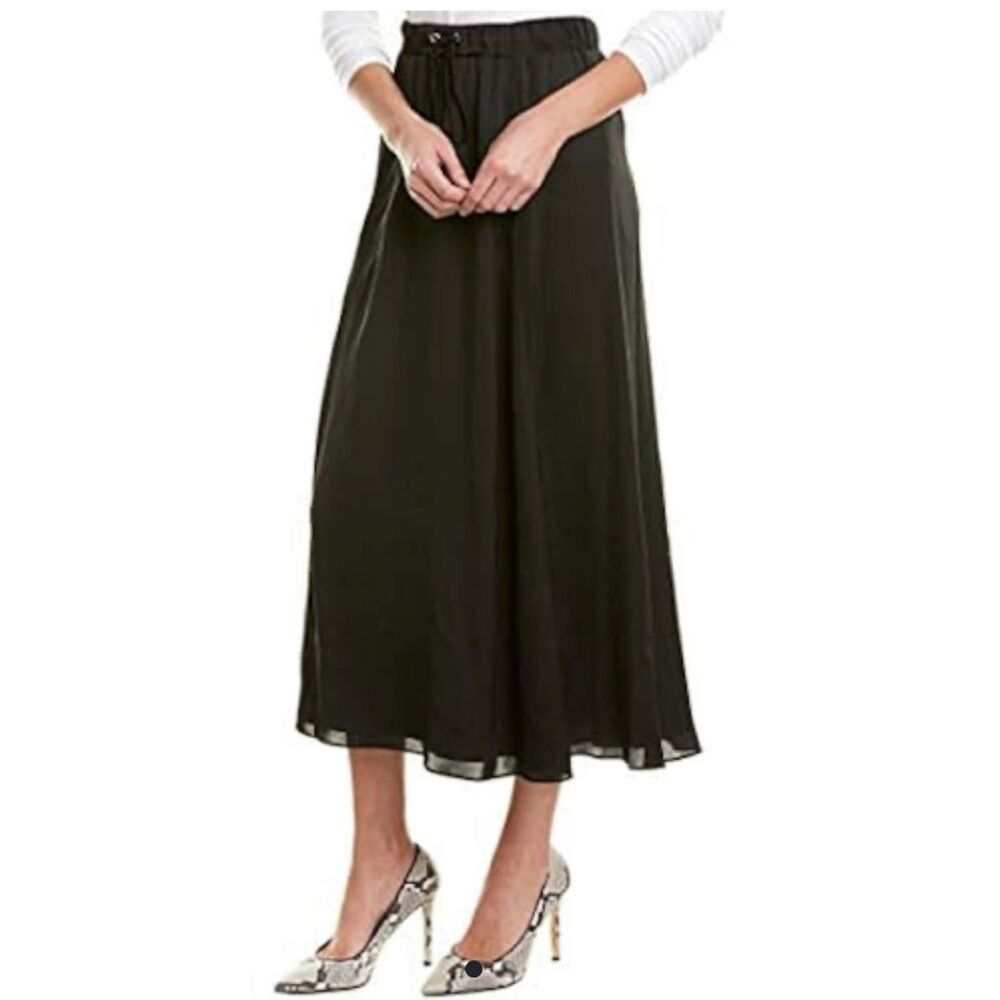 Bailey 44‎ Midi Maxi Skirt Shaman Women Black Witchy Stretch Waist New